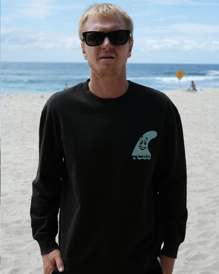 Fins Crew Fleece - Vintage Black