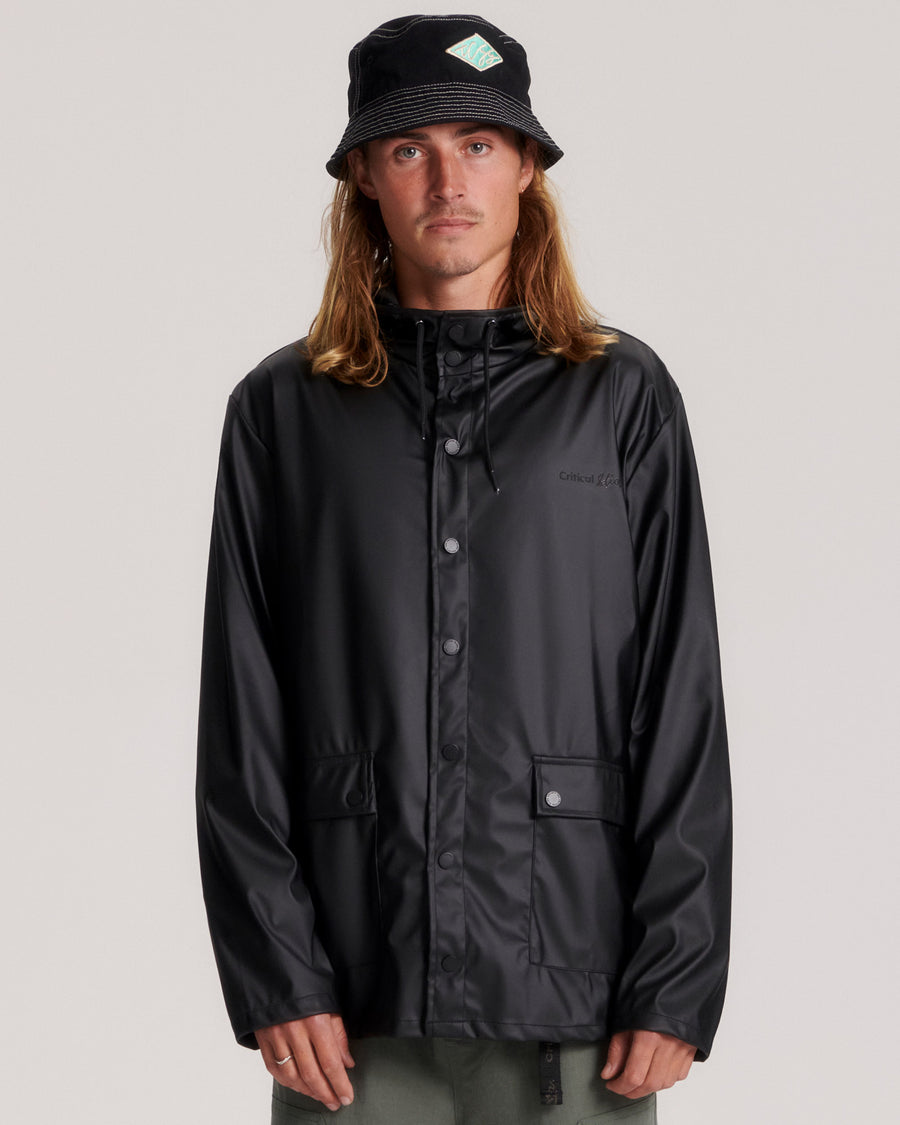 CRITICAL RAIN JACKET - BLACK