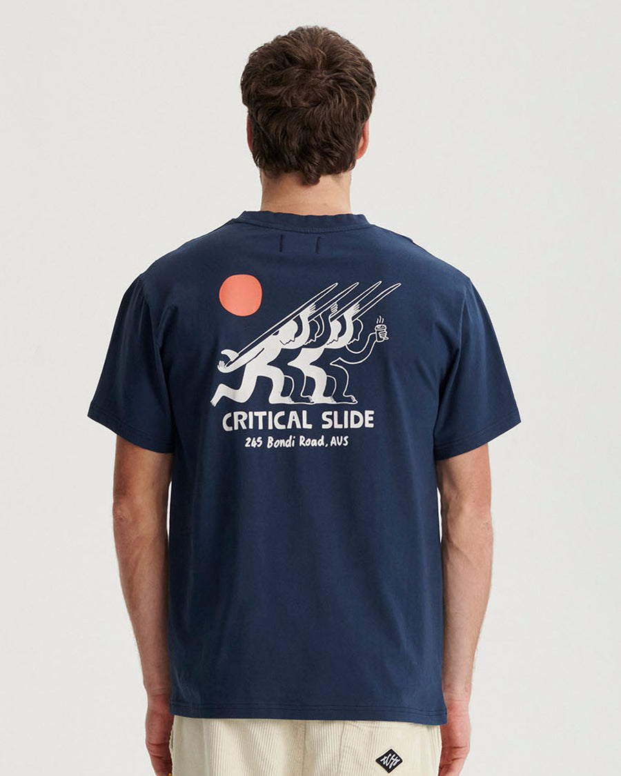 Sun Salute Tee - Worker Blue