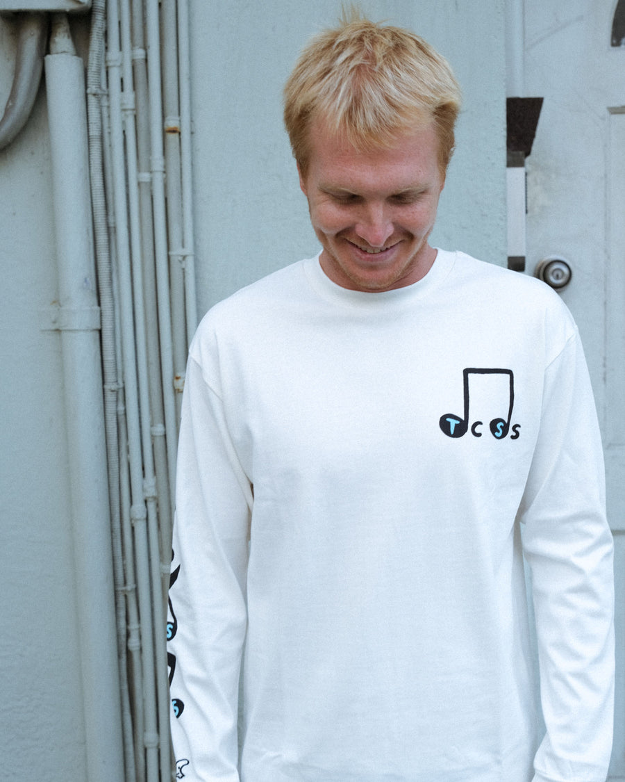 Tunes Longsleeve Tee - Vintage White