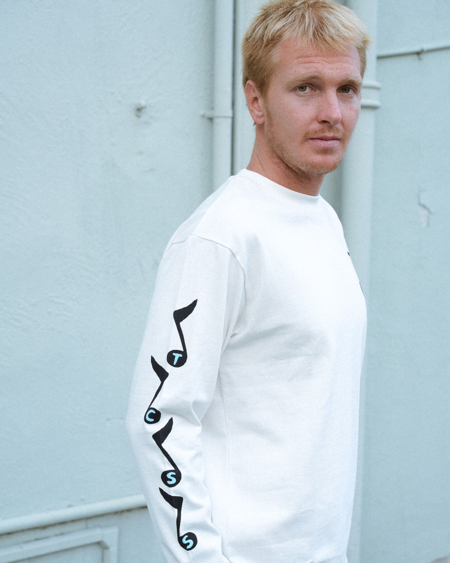 Tunes Longsleeve Tee - Vintage White