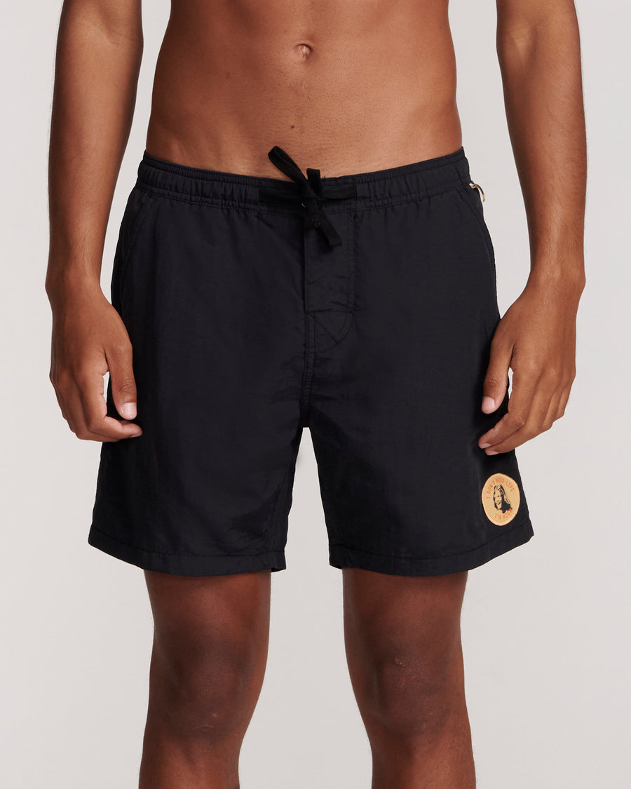 BeachGrit x Critical Slide - I Don't Need Life - Elastic Waist Trunk