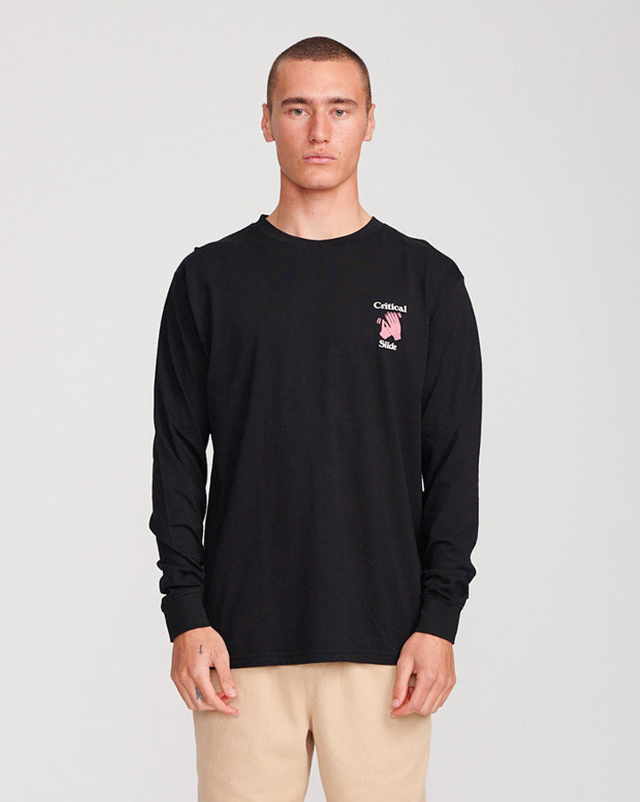 SOLID EFFORT LS TEE - VINTAGE BLACK