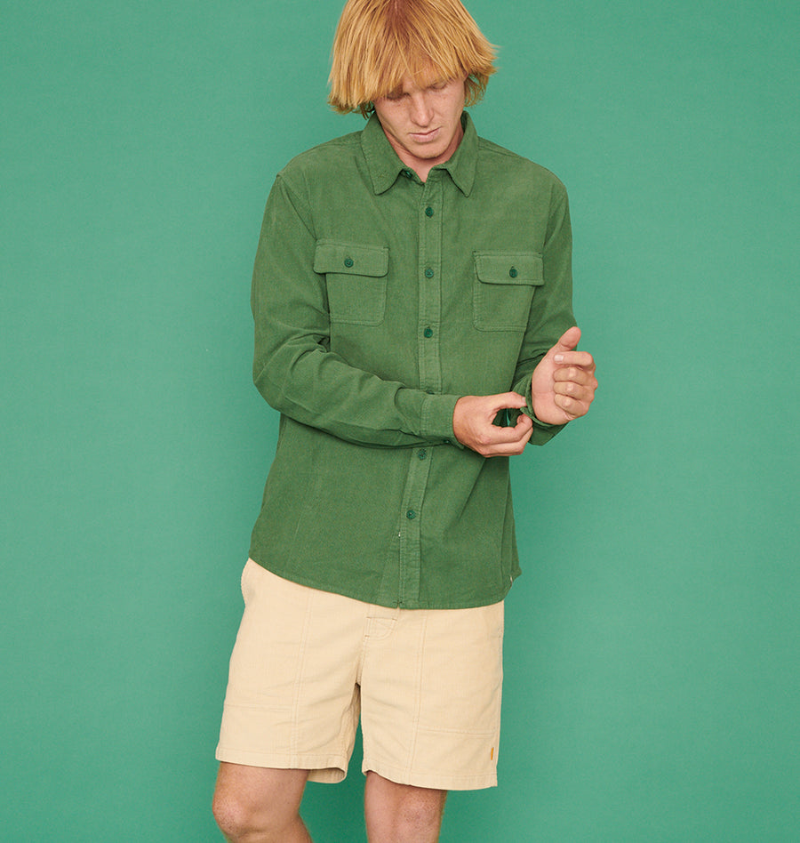 LAZY BONES LS SHIRT - DARK FOREST