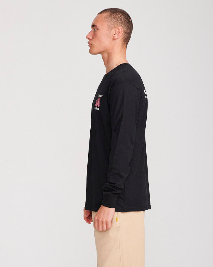 SOLID EFFORT LS TEE - VINTAGE BLACK