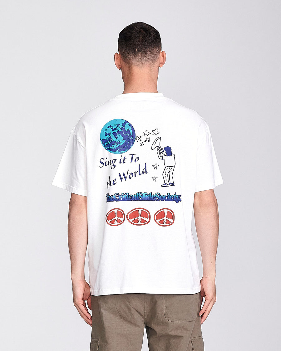 SING SONG TEE- VINTAGE WHITE