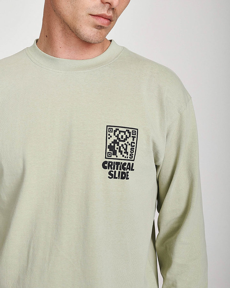 KOALA BEAR LONGSLEEVE TEE - SAGE