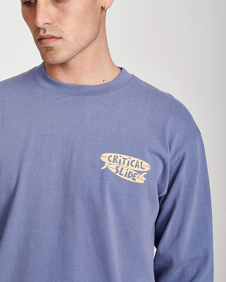 EARLY BIRD LONGSLEEVE TEE - BLUE