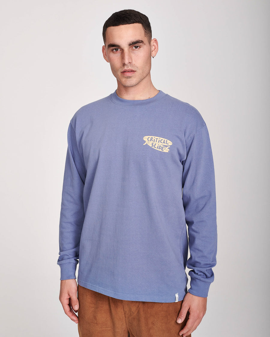 EARLY BIRD LONGSLEEVE TEE - BLUE
