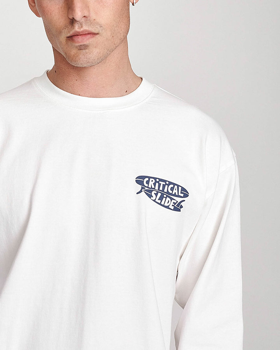 EARLY BIRD LONGSLEEVE TEE - VINTAGE WHITE