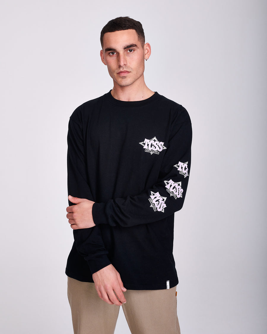 BUMPER LONGSLEEVE TEE - VINTAGE BLACK