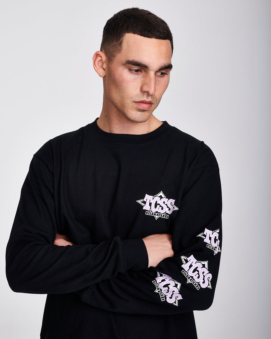 BUMPER LONGSLEEVE TEE - VINTAGE BLACK