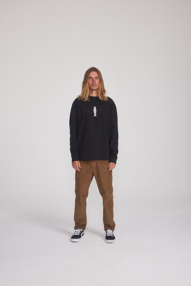 Multi Long Sleeve Tee  - Vintage Black