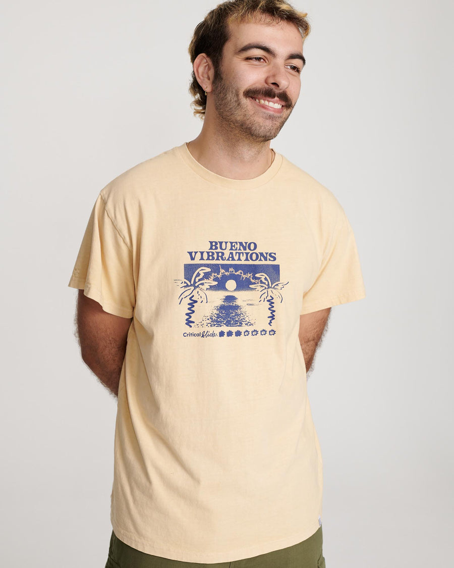 VIBRATIONS TEE - ALMOND