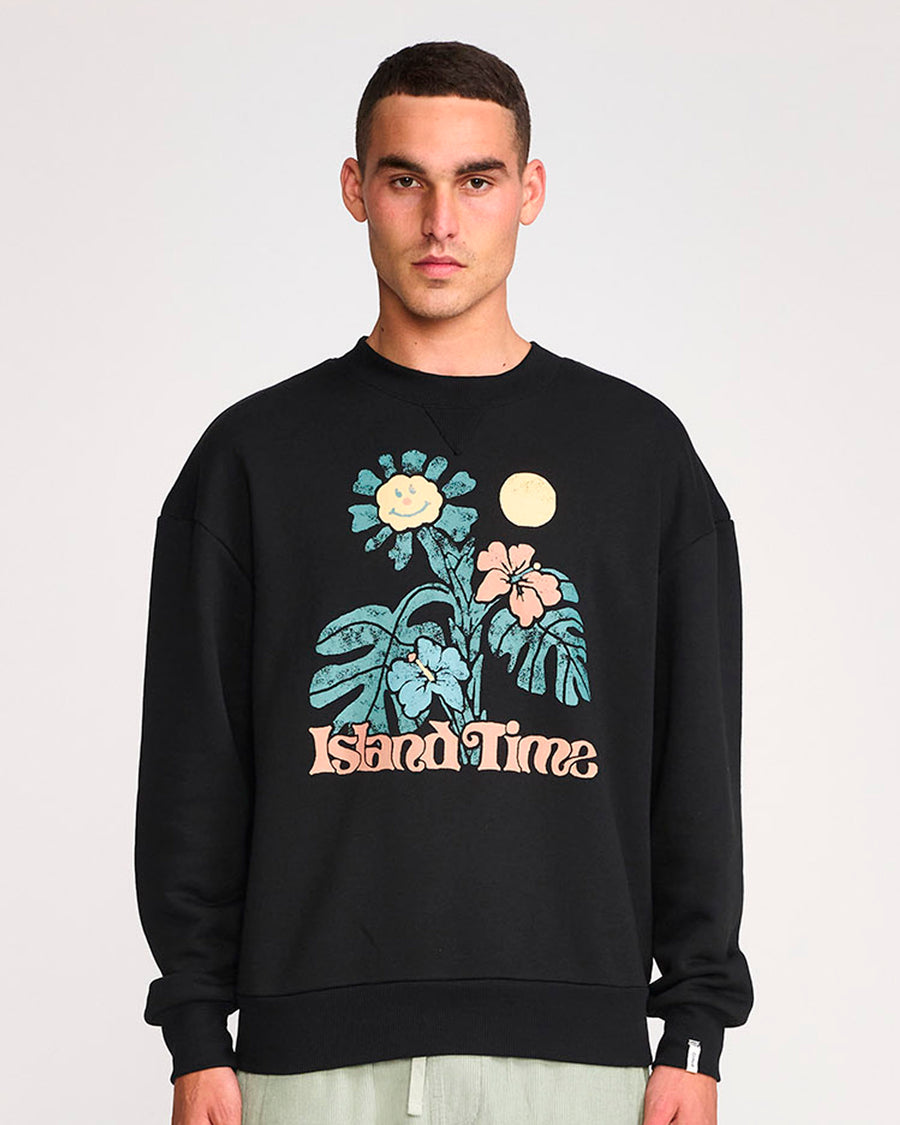 ISLAND TIME CREW - VINTAGE BLACK