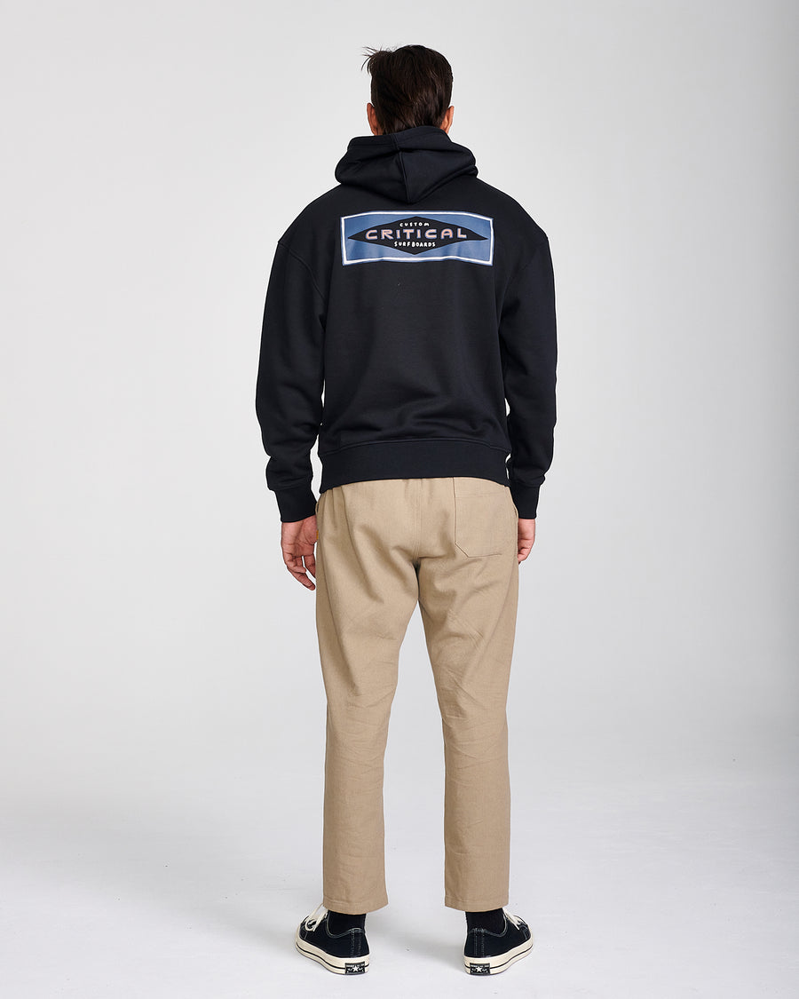 THROWBACKS HOODIE - VINTAGE BLACK