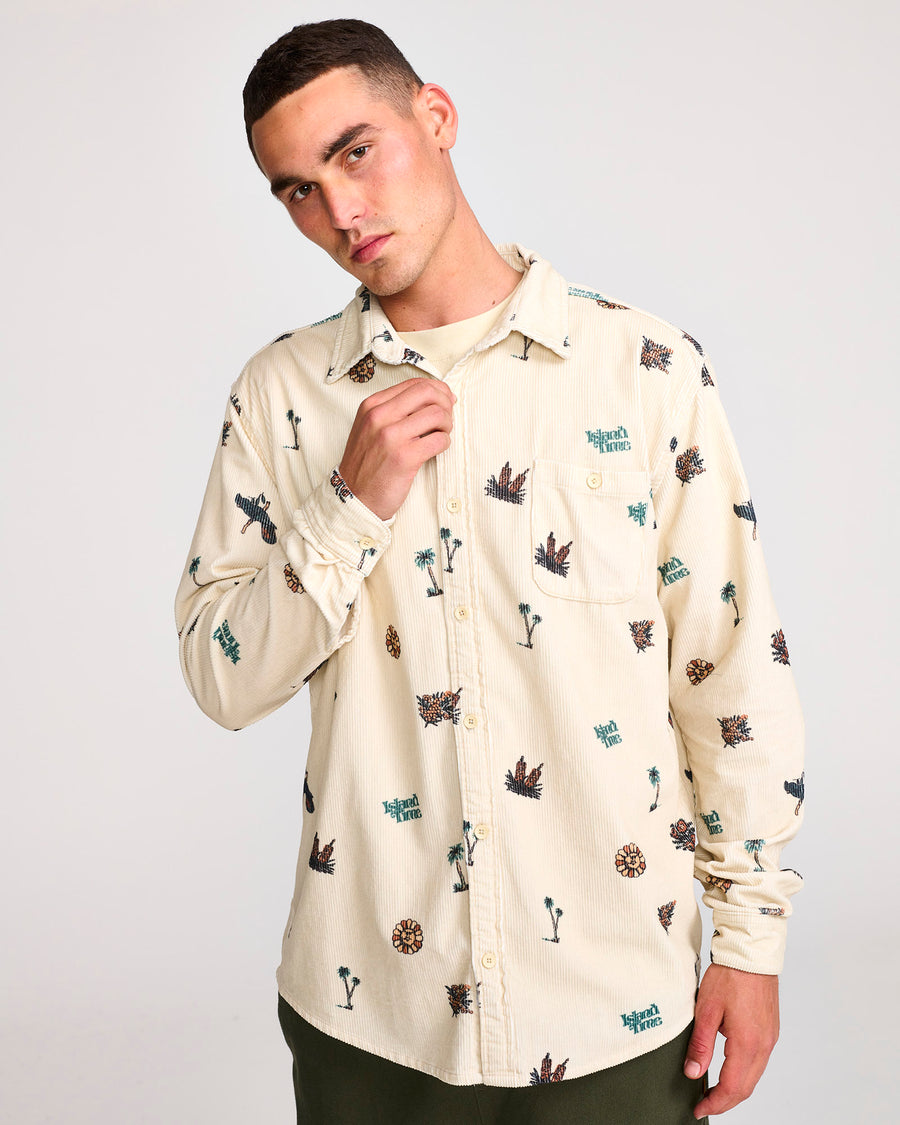 ISLAND CORD LS SHIRT - SAND