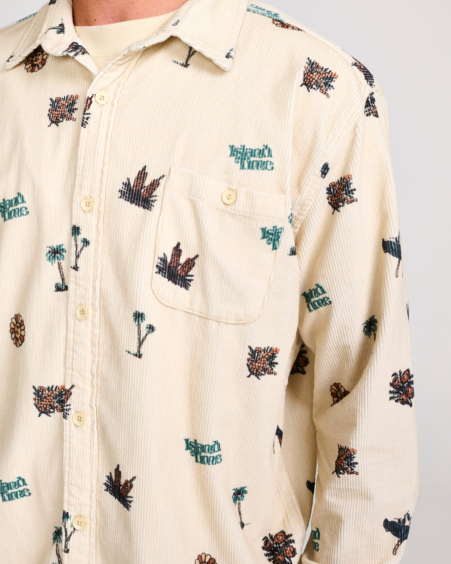 ISLAND CORD LS SHIRT - SAND