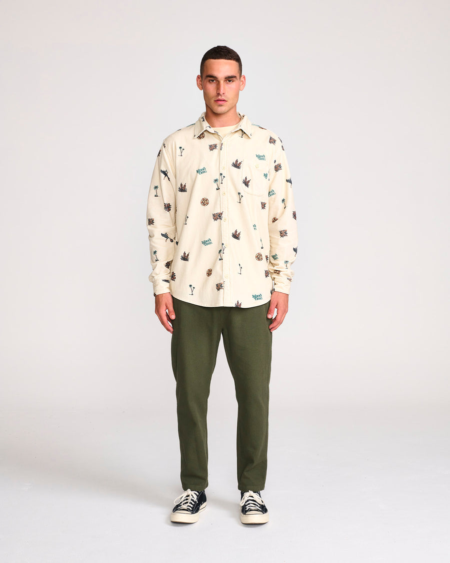 ISLAND CORD LS SHIRT - SAND