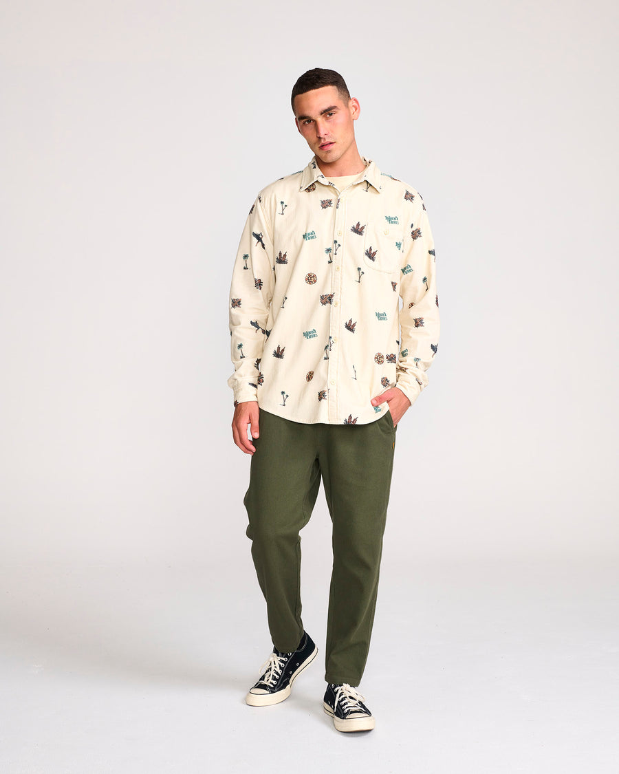 ISLAND CORD LS SHIRT - SAND
