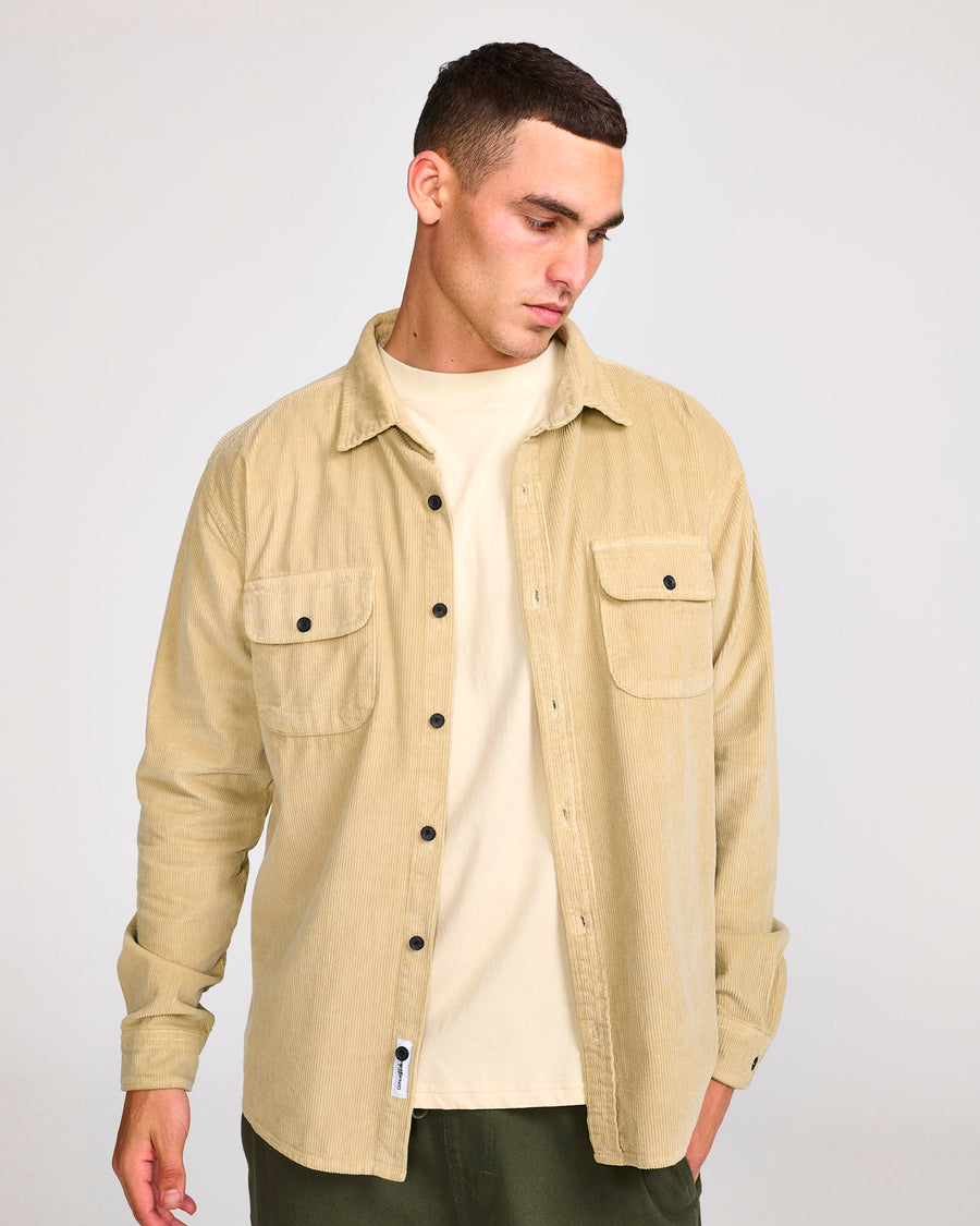 LAZY BOY LS SHIRT - SAND