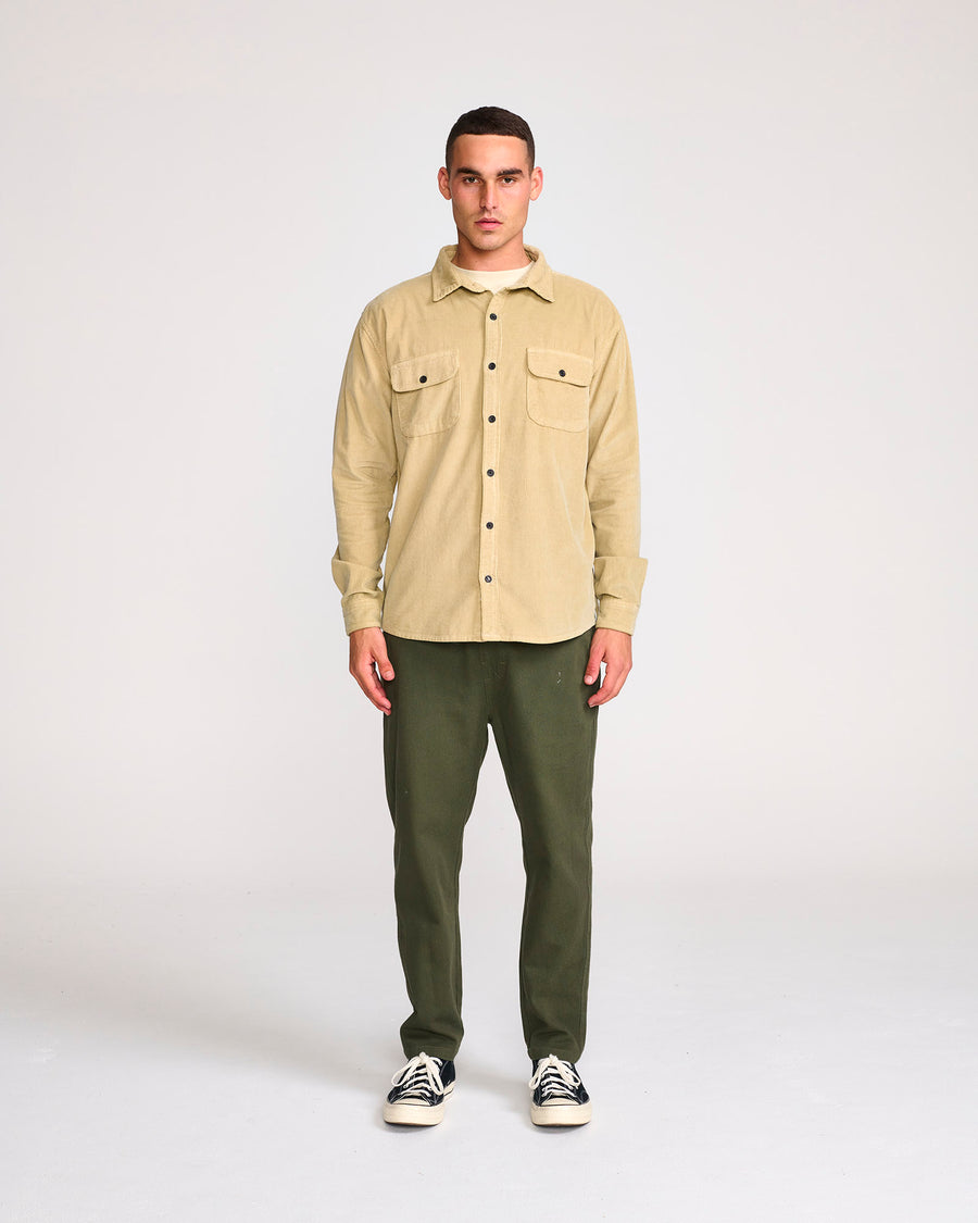LAZY BOY LS SHIRT - SAND