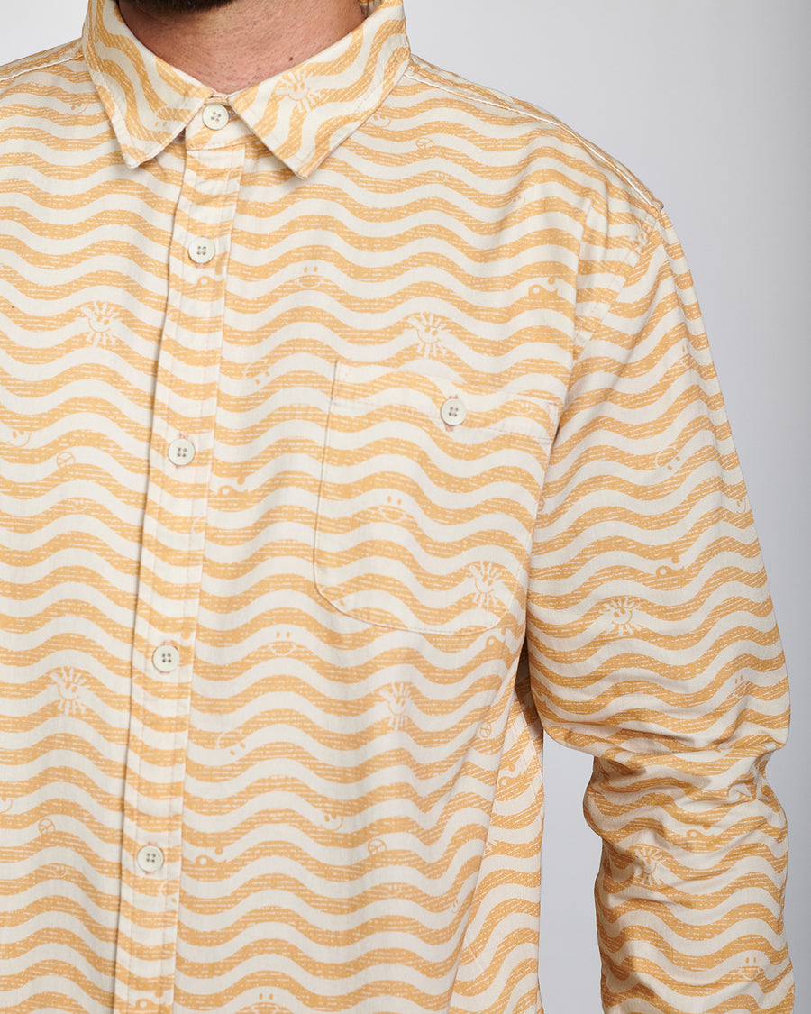 FLOW STATE LONG SLEEVE SHIRT - SAND