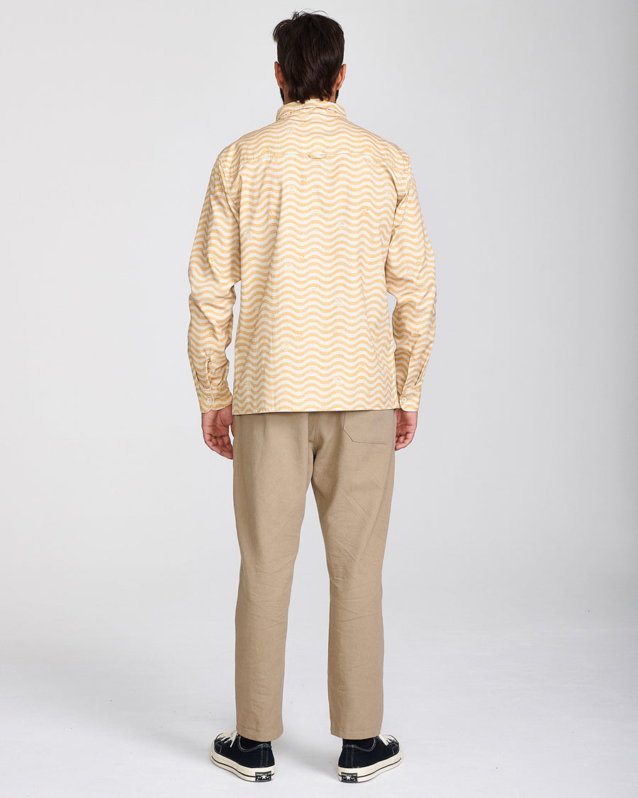 FLOW STATE LONG SLEEVE SHIRT - SAND