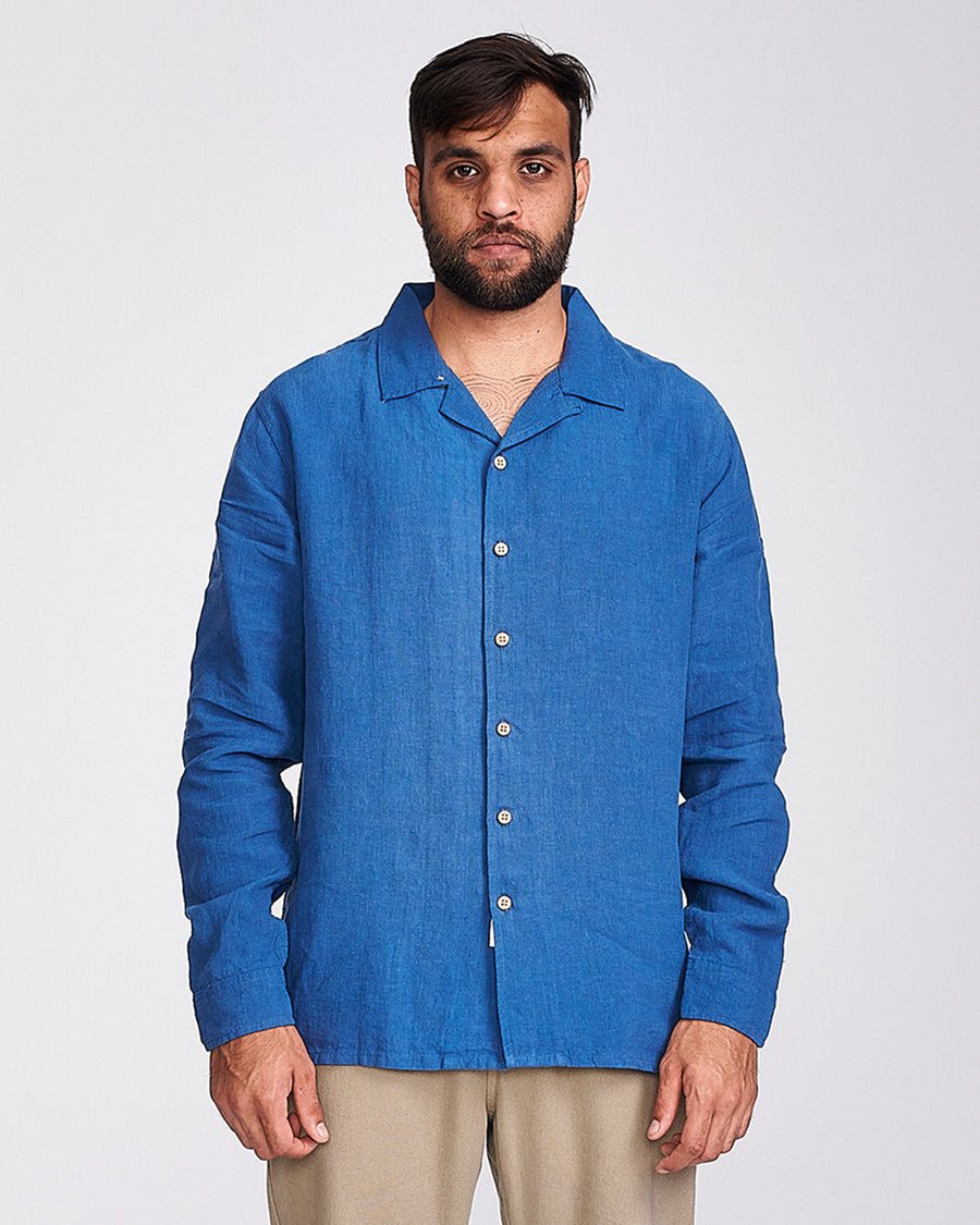 BERT LONGSLEEVE SHIRT - BLUE