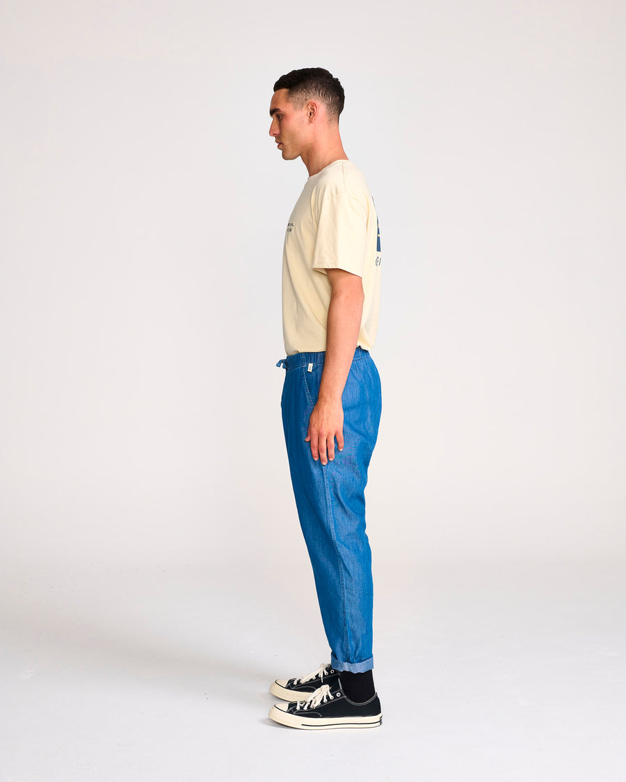 ALL NIGHT TENCEL PANT - DENIM