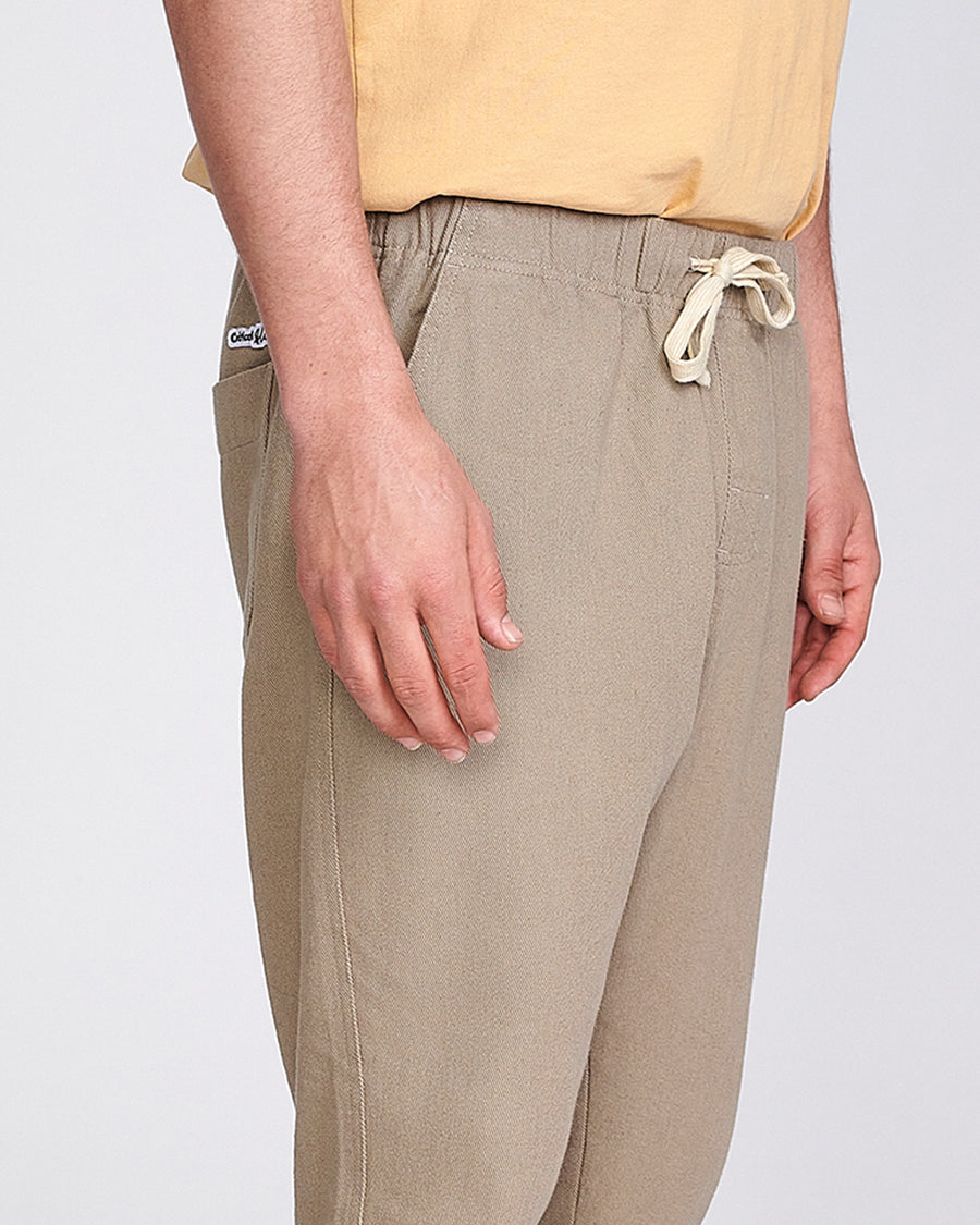 ALL DAY TWILL BEACH PANT - CEMENT