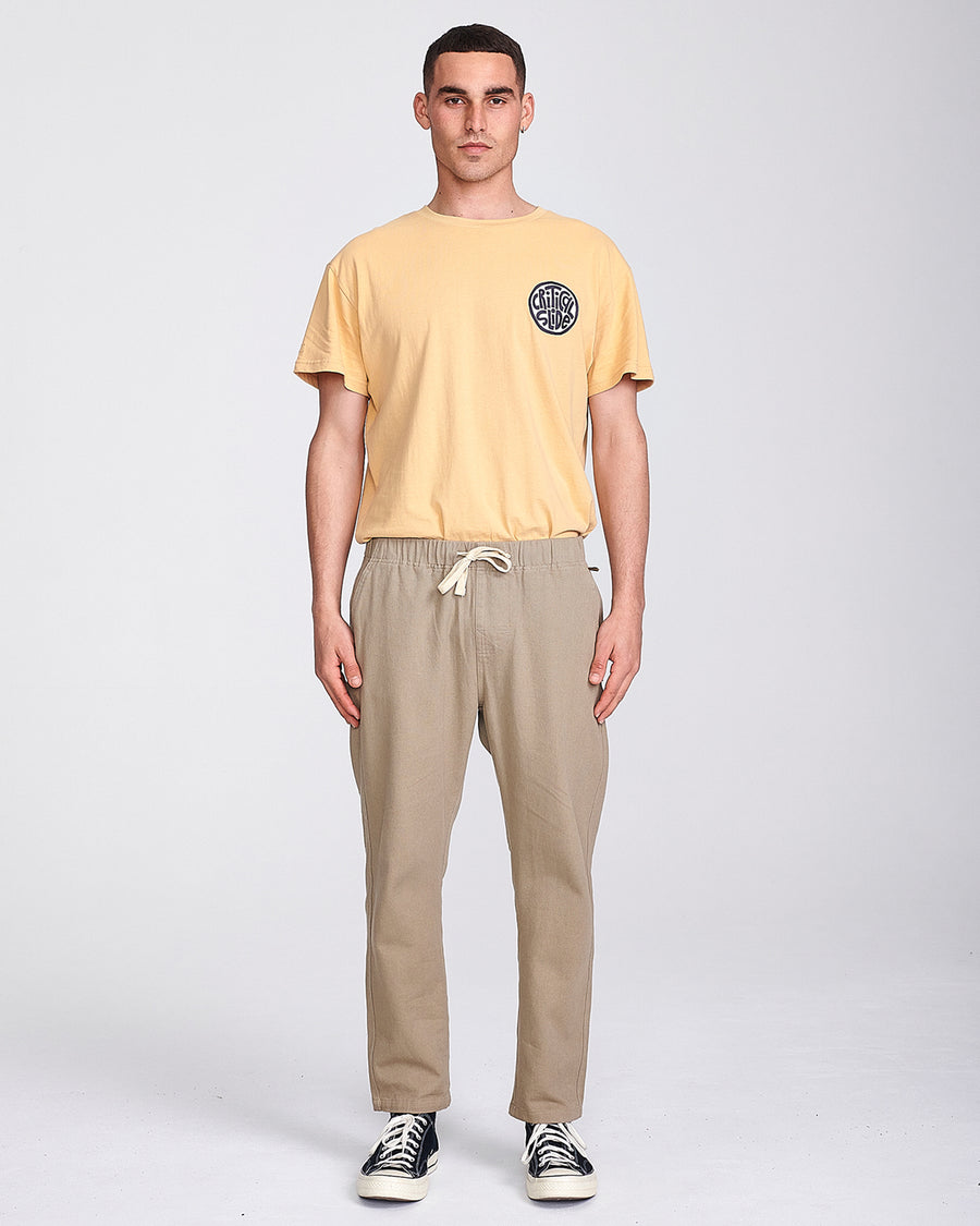 ALL DAY TWILL BEACH PANT - CEMENT