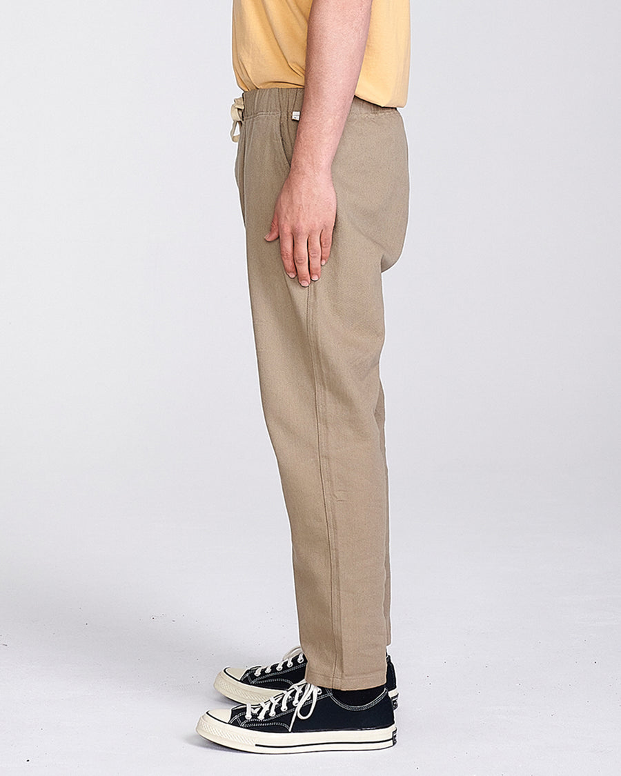 ALL DAY TWILL BEACH PANT - CEMENT