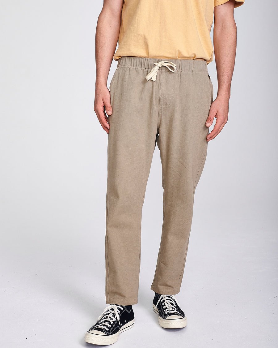 ALL DAY TWILL BEACH PANT - CEMENT