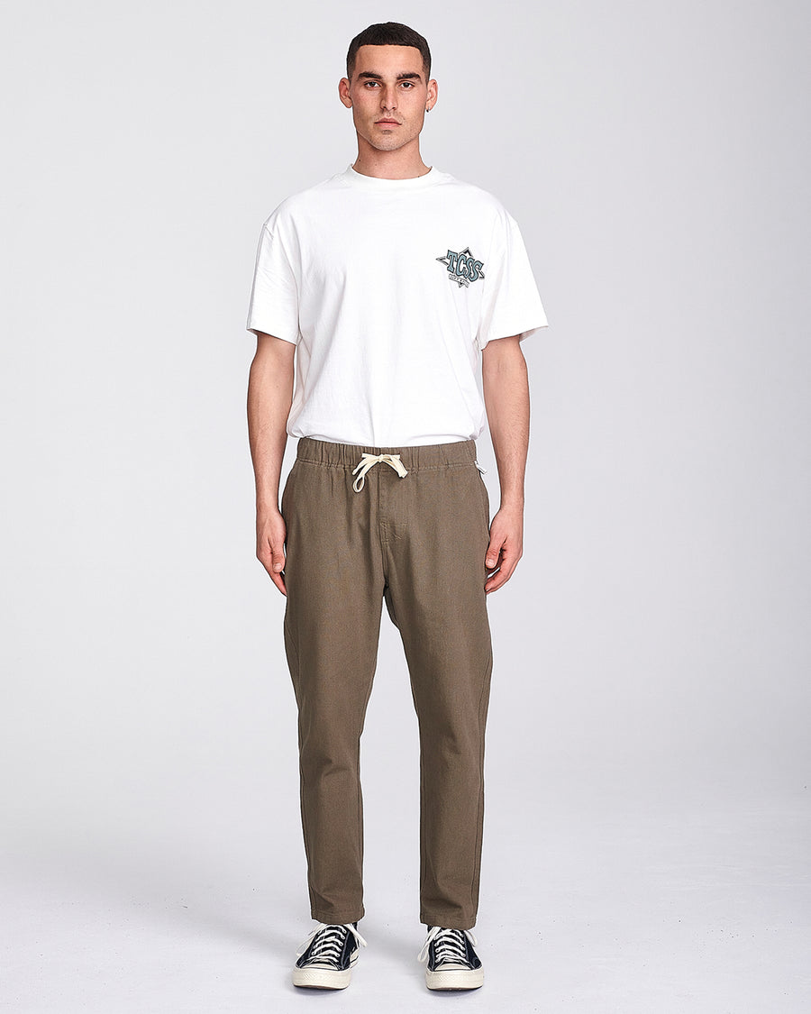 ALL DAY TWILL BEACH PANT - FATIGUE