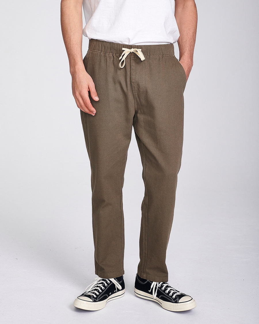 ALL DAY TWILL BEACH PANT - FATIGUE