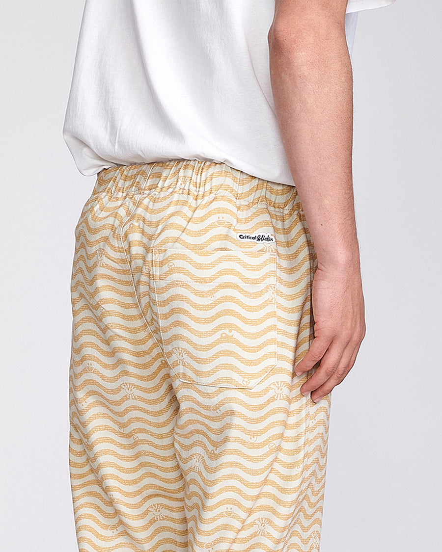 ALL DAY PRINT PANT - GOLD