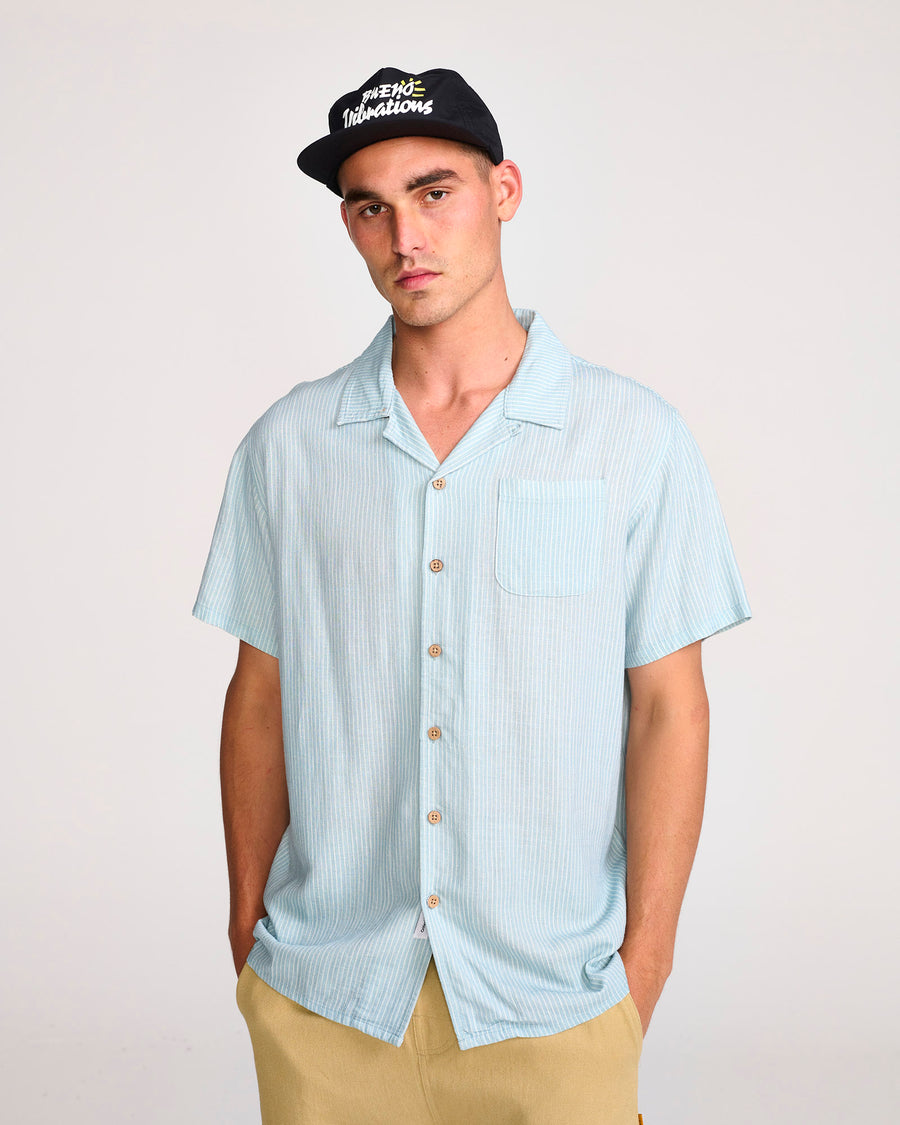 PEPPY LINEN SHIRT - STERLING