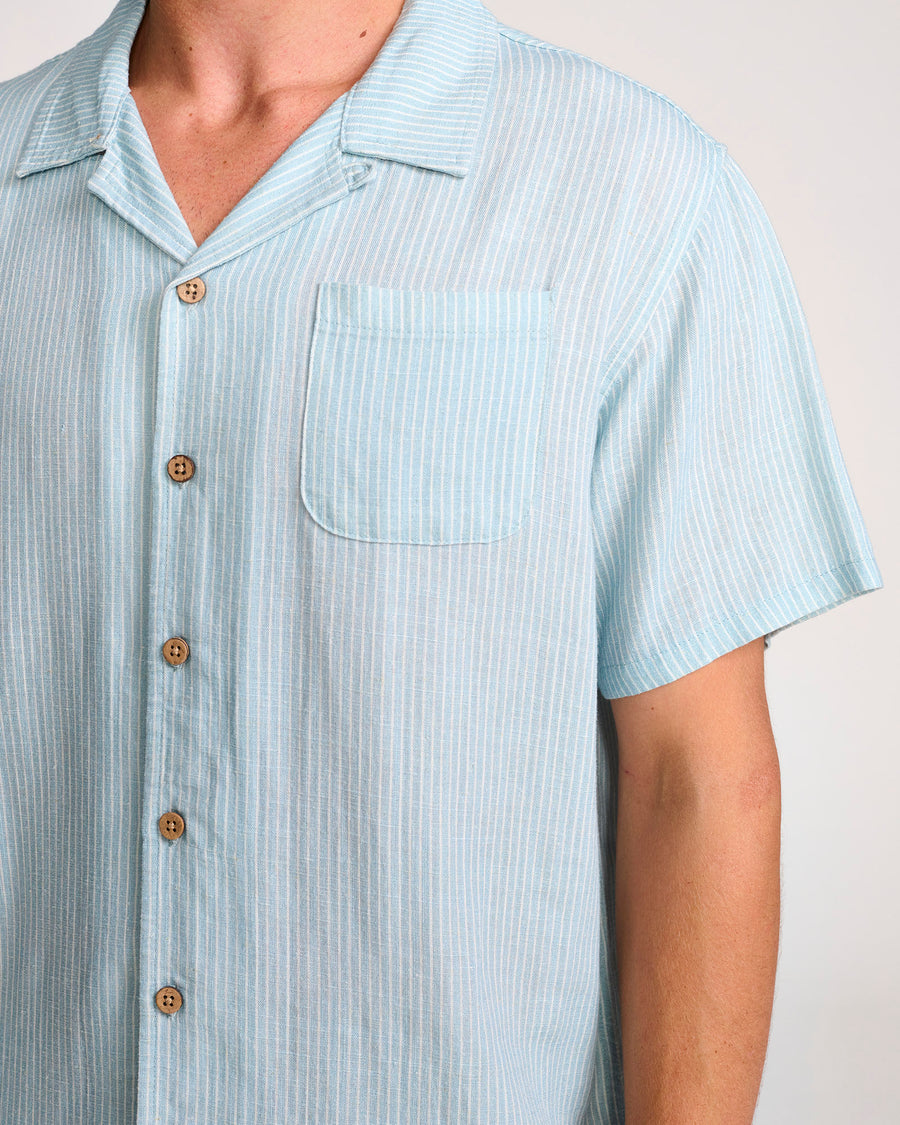PEPPY LINEN SHIRT - STERLING