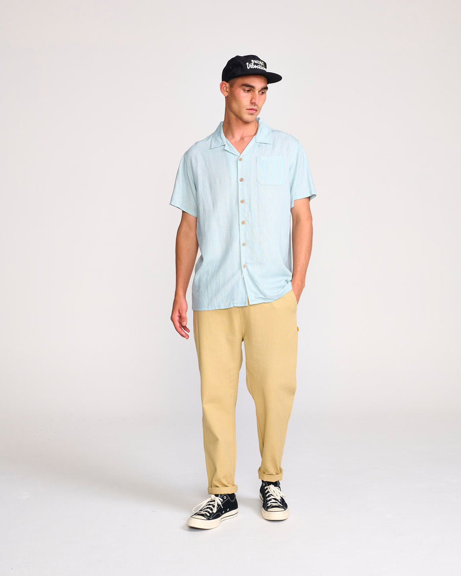 PEPPY LINEN SHIRT - STERLING