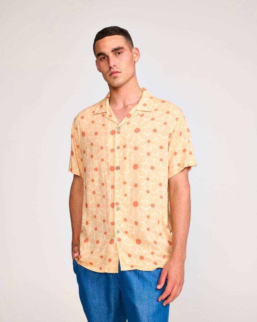 SACRED SS LINEN SHIRT - SUNSHINE