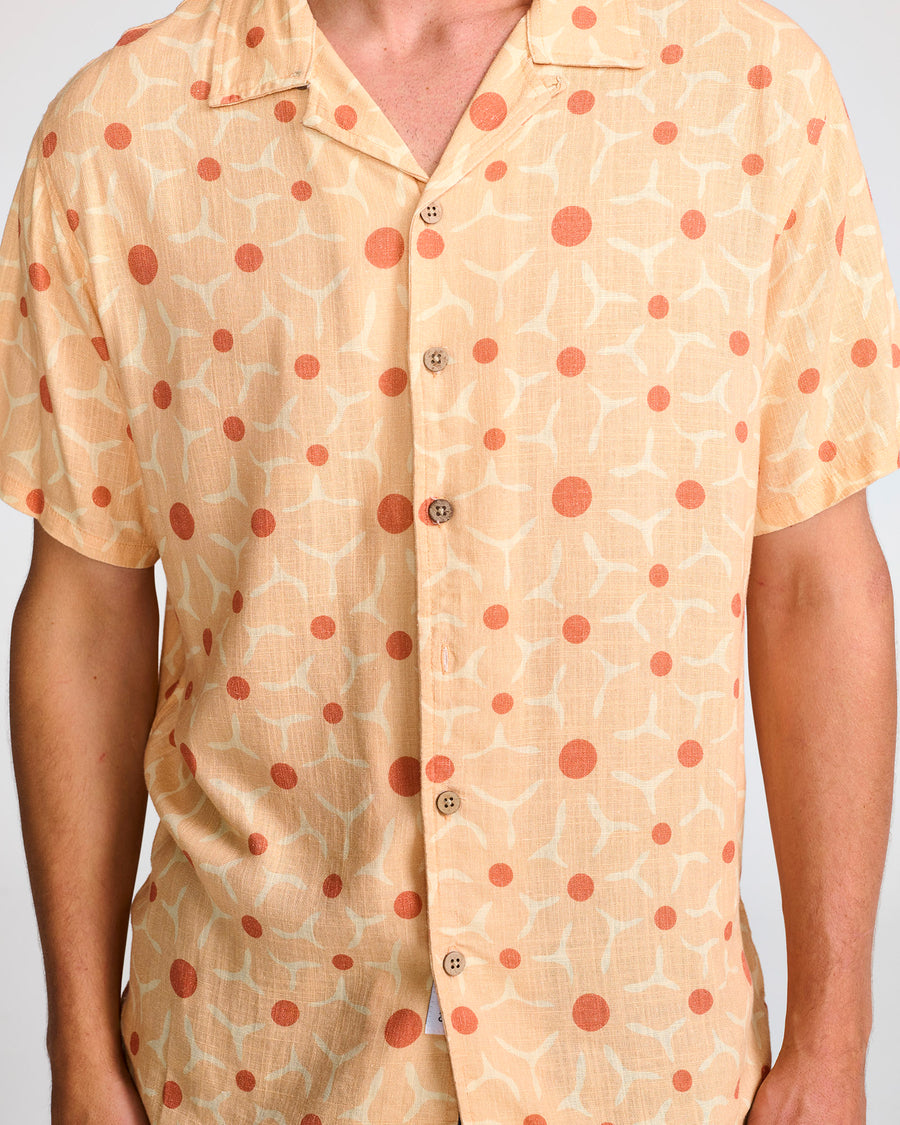 SACRED SS LINEN SHIRT - SUNSHINE