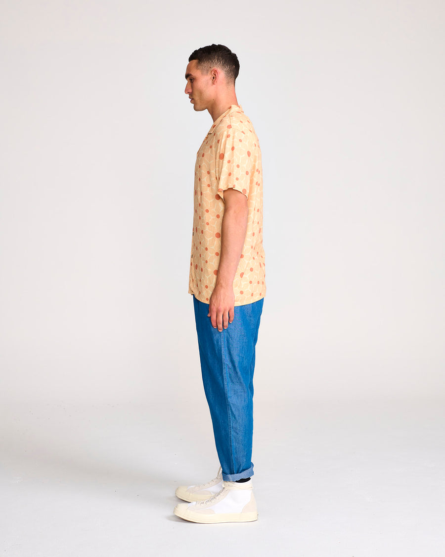 SACRED SS LINEN SHIRT - SUNSHINE