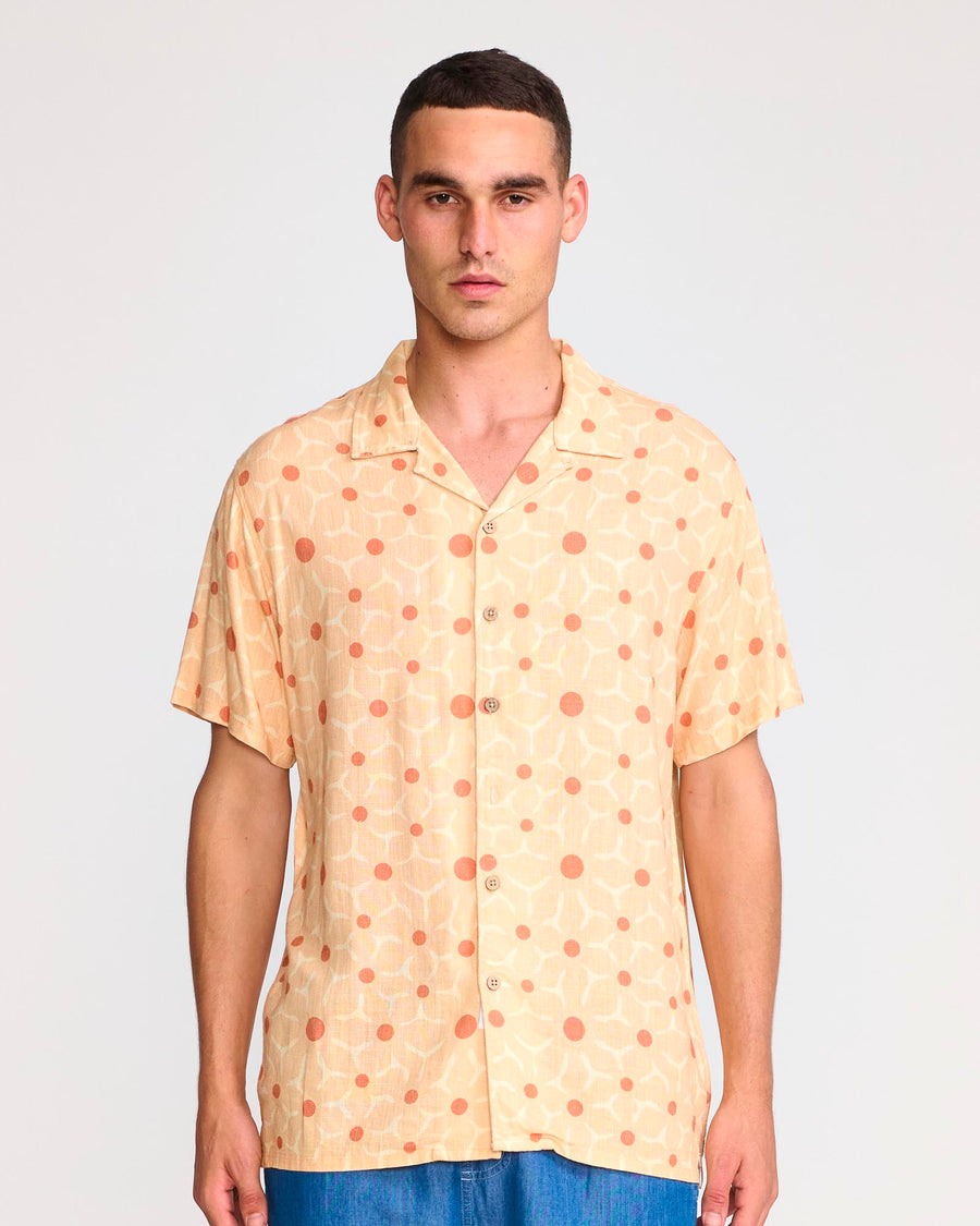 SACRED SS LINEN SHIRT - SUNSHINE