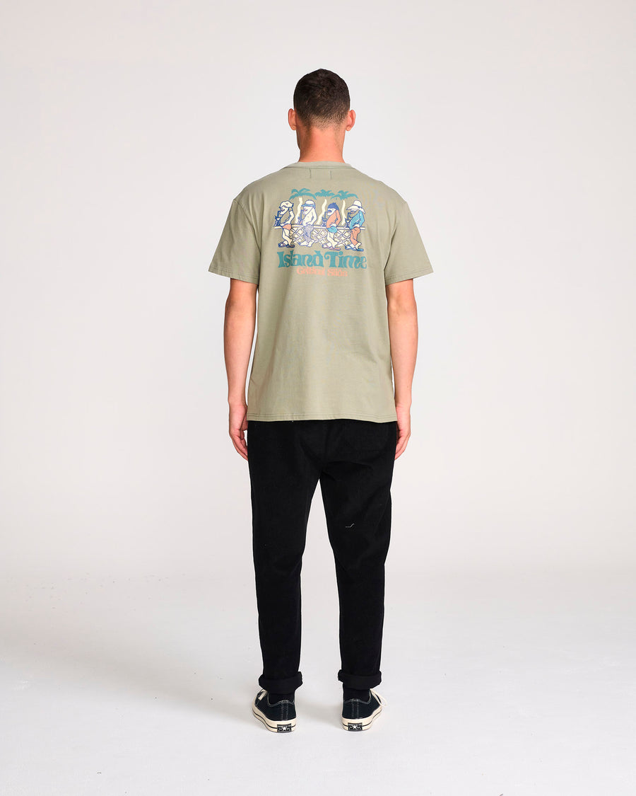 ISLAND TIME TEE - FATIGUE