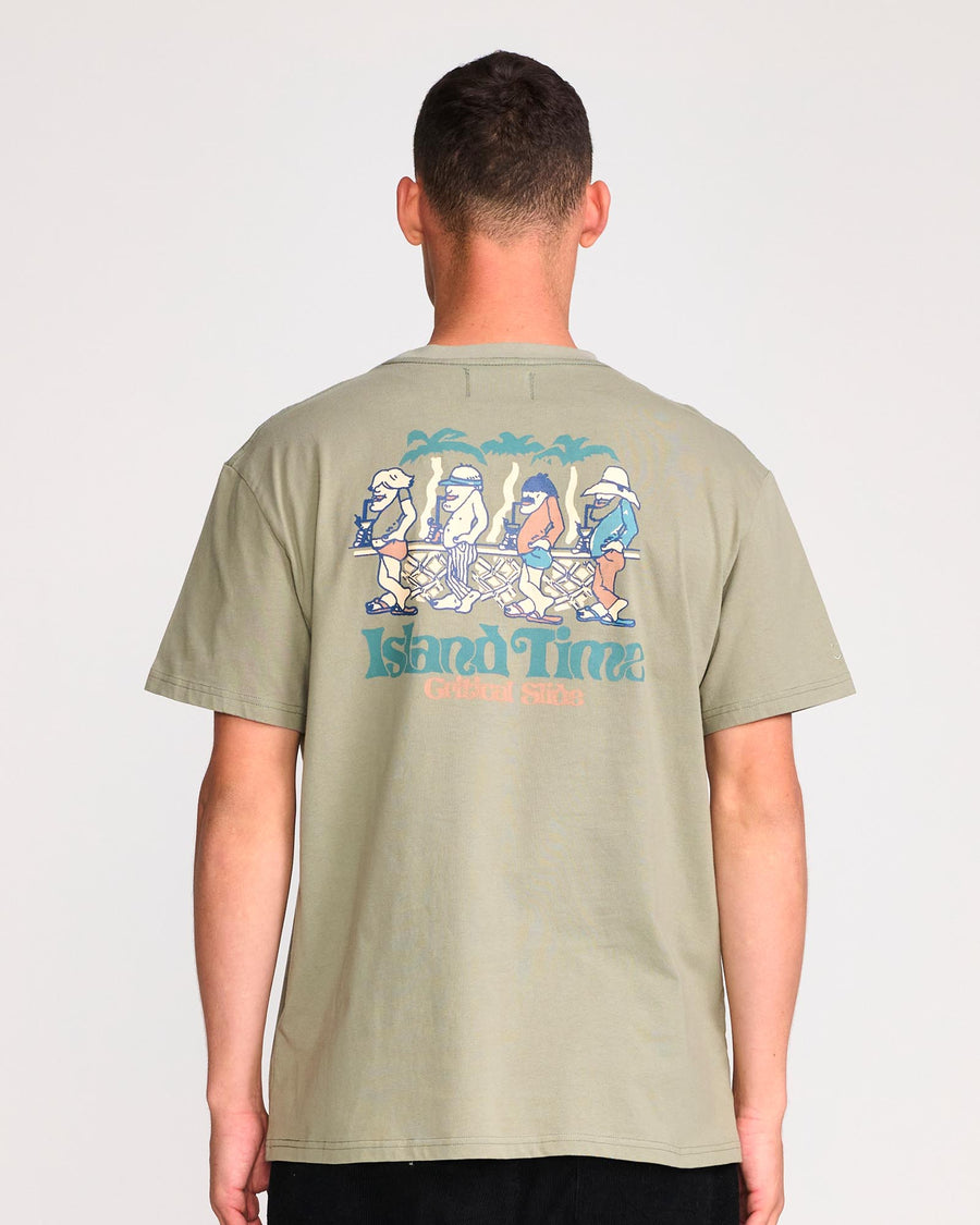 ISLAND TIME TEE - FATIGUE