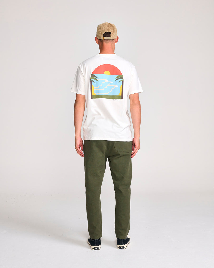 CHOCOLATE EINSTEIN TEE - VINTAGE WHITE